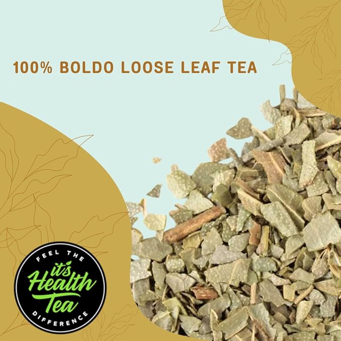 Boldo Herbal Tea — Traditionally Used for Digestive Comfort & Healthy Bile Flow, 35 Filtered Tea Bags Included, Caffeine-Free, Gluten-Free