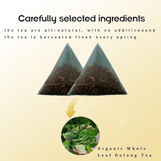 Pipi Tea Oolong,Pipi Oolong Tea,PiPi Tea Organic Oolong Tea Bags – Whole Leaf - 25 Bags (4g Each),Cortisol & Calming Tea for Anxiety, Stress,Herbal Benefits (1)