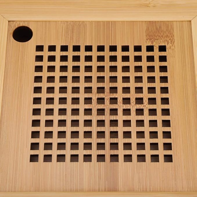 Wood Serving Tray,Mini Wood Chinese Gongfu Tea Set Table Tray for Home Office Restaurant Reception Room