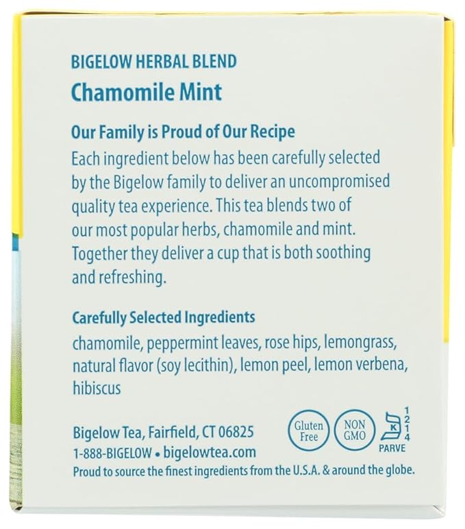 Bigelow Tea Chamomile Mint 20 Bags (Pack of 3)