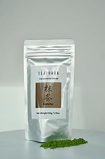 TEA-HAVA: JAPANESE MATCHA – Authentic Japanese First Harvest Ceremonial Grade Matcha Green Tea Powder from Uji, Kyoto (50g / 1.76 oz)