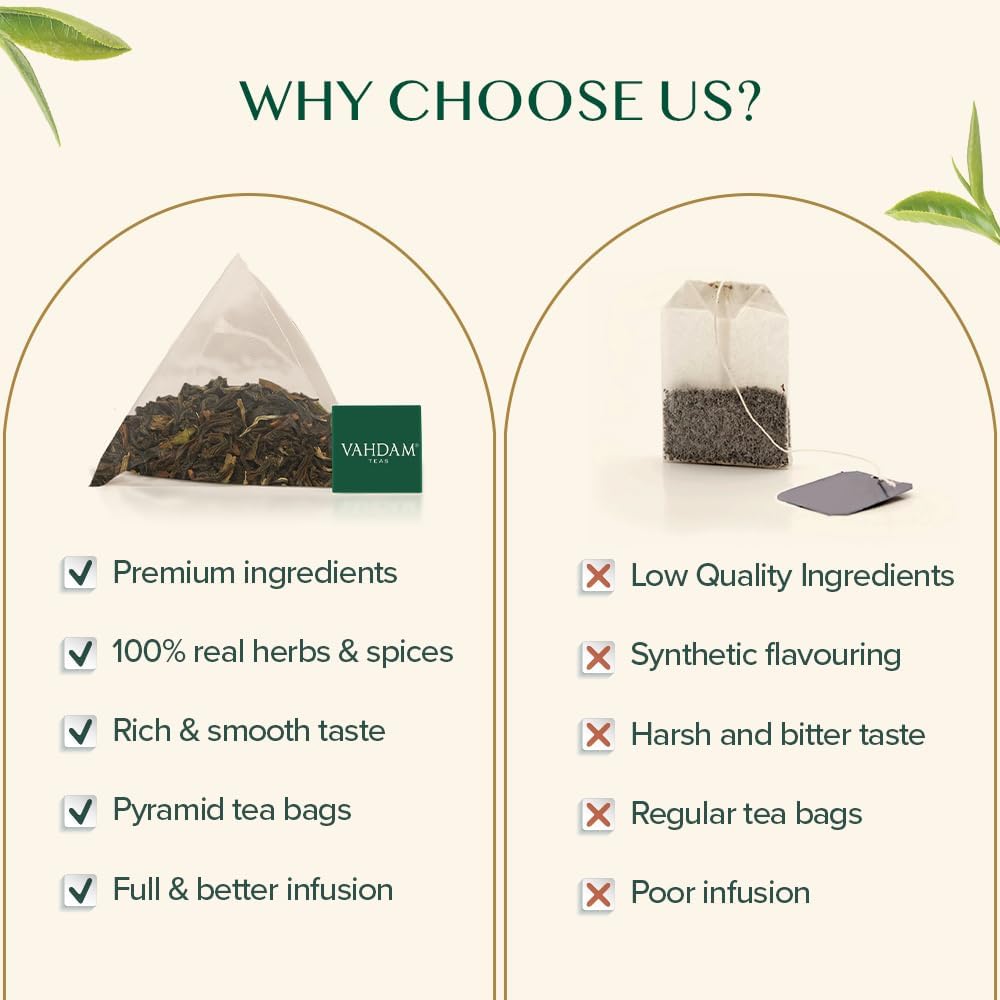 VAHDAM High Mountain Oolong Teabags(100 Count)High Grown