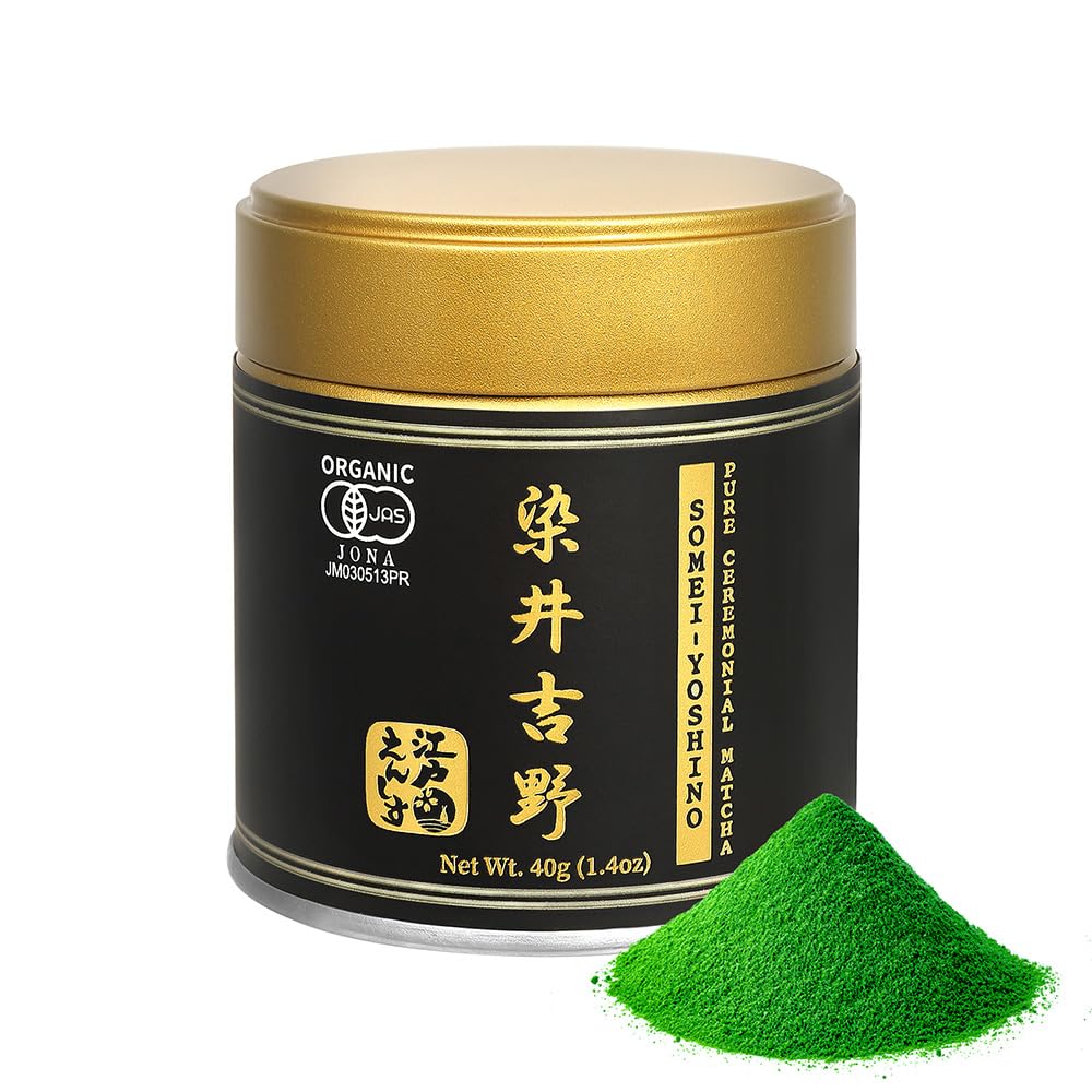YEDOENSIS KYOTO Somei-Yoshino - Organic Ceremonial Matcha Powder (1.4 oz)