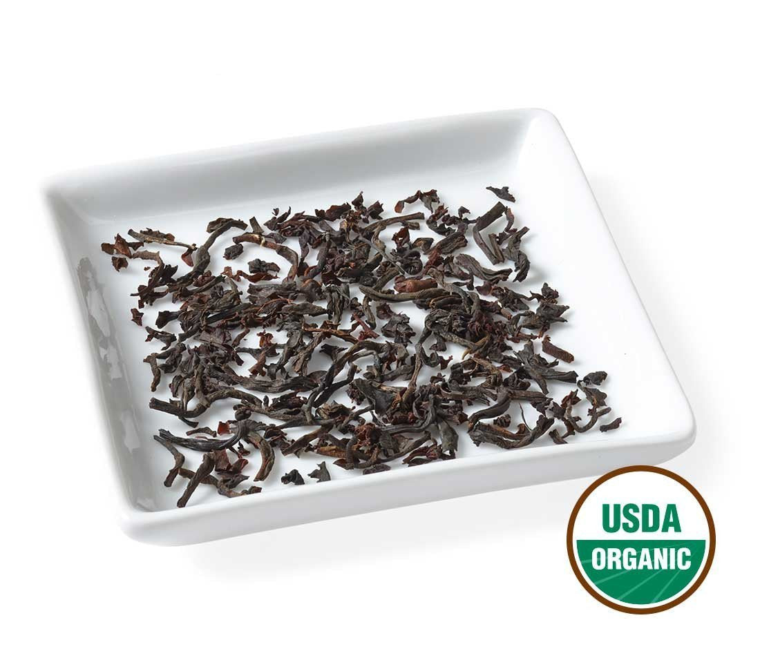 Golden Moon Tea Organic English Breakfast Black Tea - Loose Leaf, Non-GMO 4 Tea Blend - Travel Tin (30 Servings)
