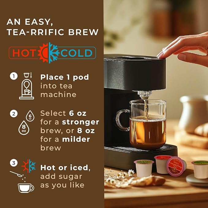 Gya Tea Co Get Well Soon Tea Pod Collection Gift Set (16 Count) - Different Flavors Assorted Variety Pack