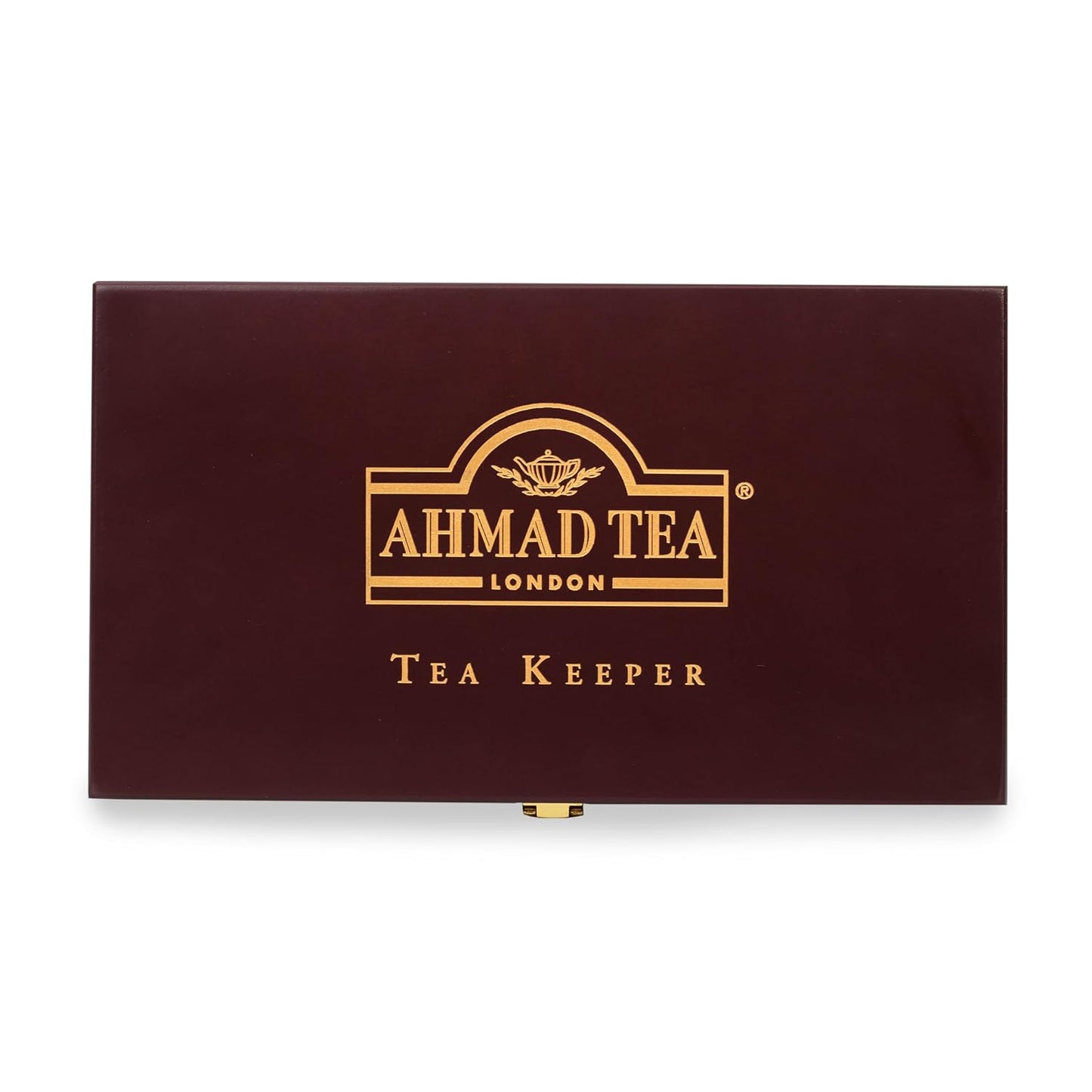 Ahmad Tea Black &amp; Green Tea, Wooden Tea Keeper, 8 Popular Blends 10 ct (each) 80 Teabags Total - Caffeinated &amp; Sugar-Free