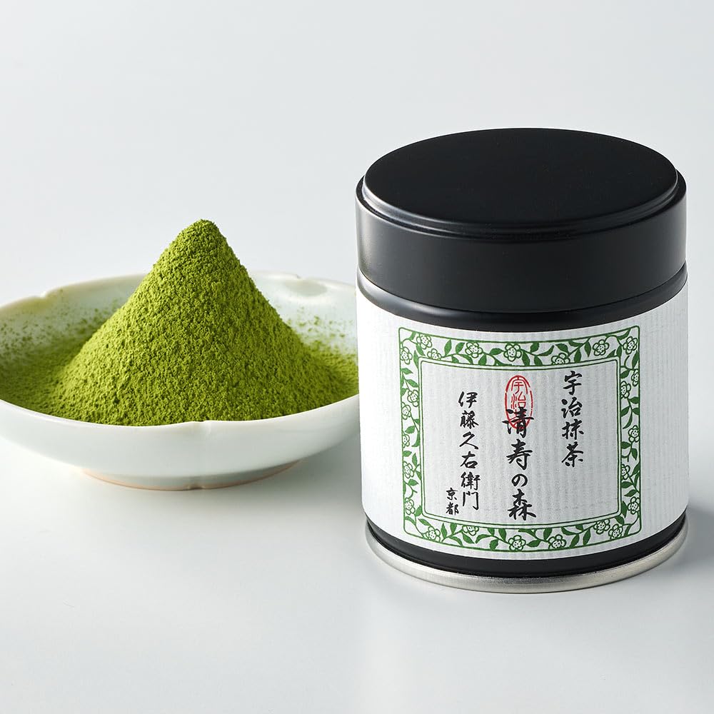 Itohkyuemon Kyoto Uji First-Harvest Ceremonial Grade Matcha Green Tea Powder – Authentic Japanese Uji, Japan (20 g / 0.7 oz)– Seijunomori 20 (Grade 2)