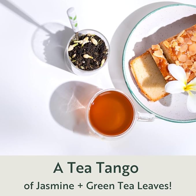 Luxmi Estates Midnight Bloom Organic Jasmine Tea (90 Tea Bags) Mildly Caffeinated Tea Bags For Relaxing, Calming, and Stress Relief, With Certified Organic Darjeeling Makaibari Green Tea