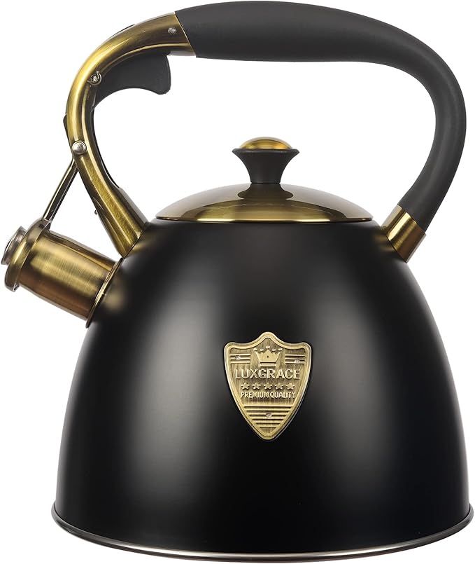 Tea Kettle -2.9 Quart Tea Kettles Stovetop Whistling Teapot Stainless Steel Tea Pots for Stove Top W