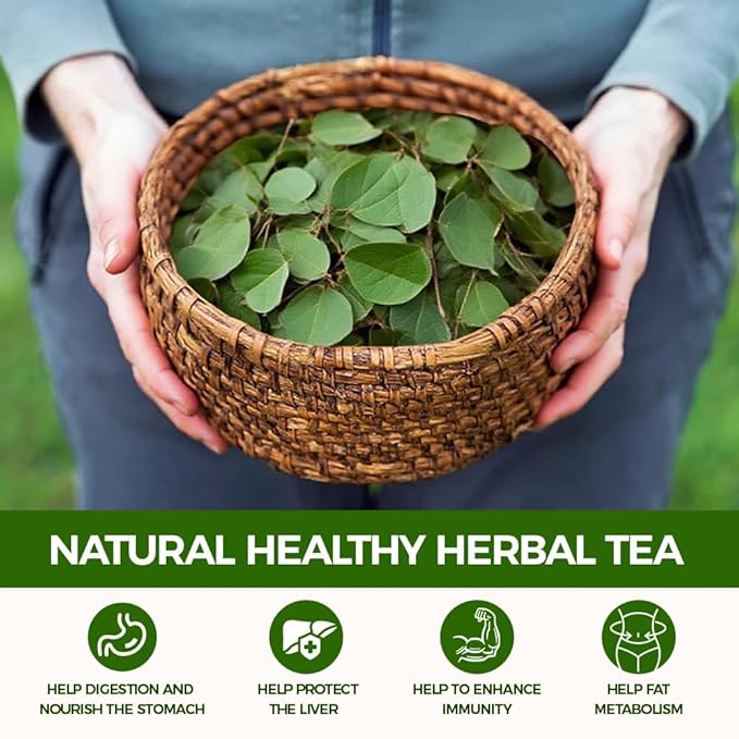 WOTIHA-Natural Moringa Leaf Tea 120g. 60 Herbal Tea Bags.100% Natural & Pure from Moringa Leaves，Non-GMO • Additive-Free • Caffeine-Free • Sugar-Free • Vegan