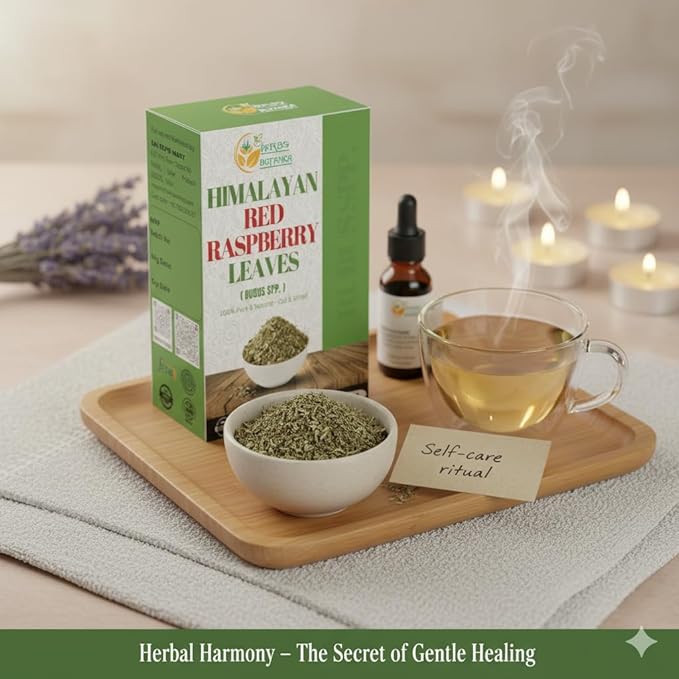 Herbs Botanica Himalayan Raspberry Leaf Premium Dried Red Raspberry Leaves for Herbal Tea