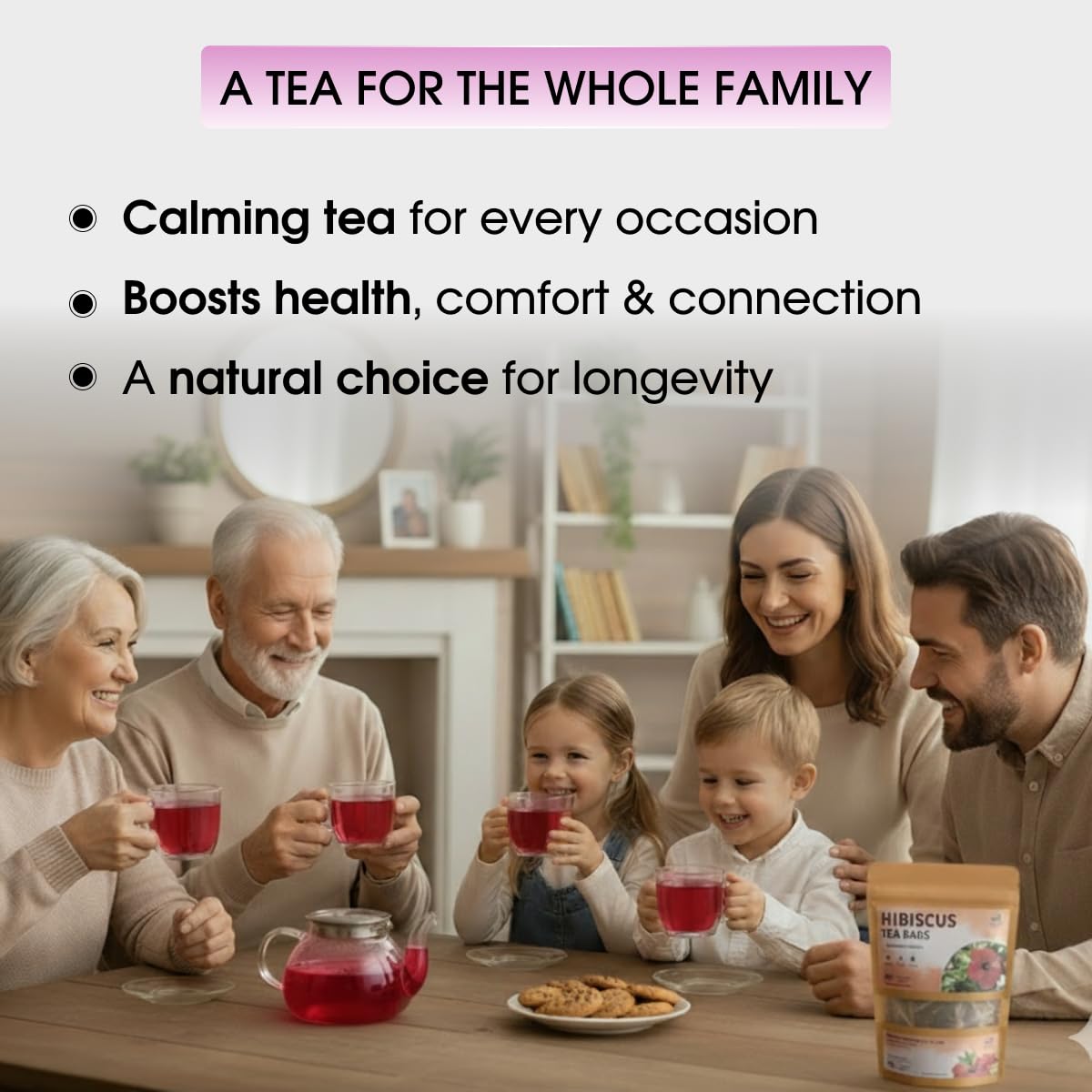 TeaDreamTea Hibiscus Tea Bags 200 Bleach-Free Tea Bags Caffeine Free Dried Hibiscus Flowers Hibiscus Flower Tea Dried Flower Tea Brew Hot or Iced Herbal Hibiscus Tea, 200 Count (Pack of 1)