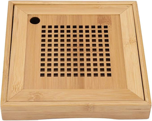 Wood Serving Tray,Mini Wood Chinese Gongfu Tea Set Table Tray for Home Office Restaurant Reception Room