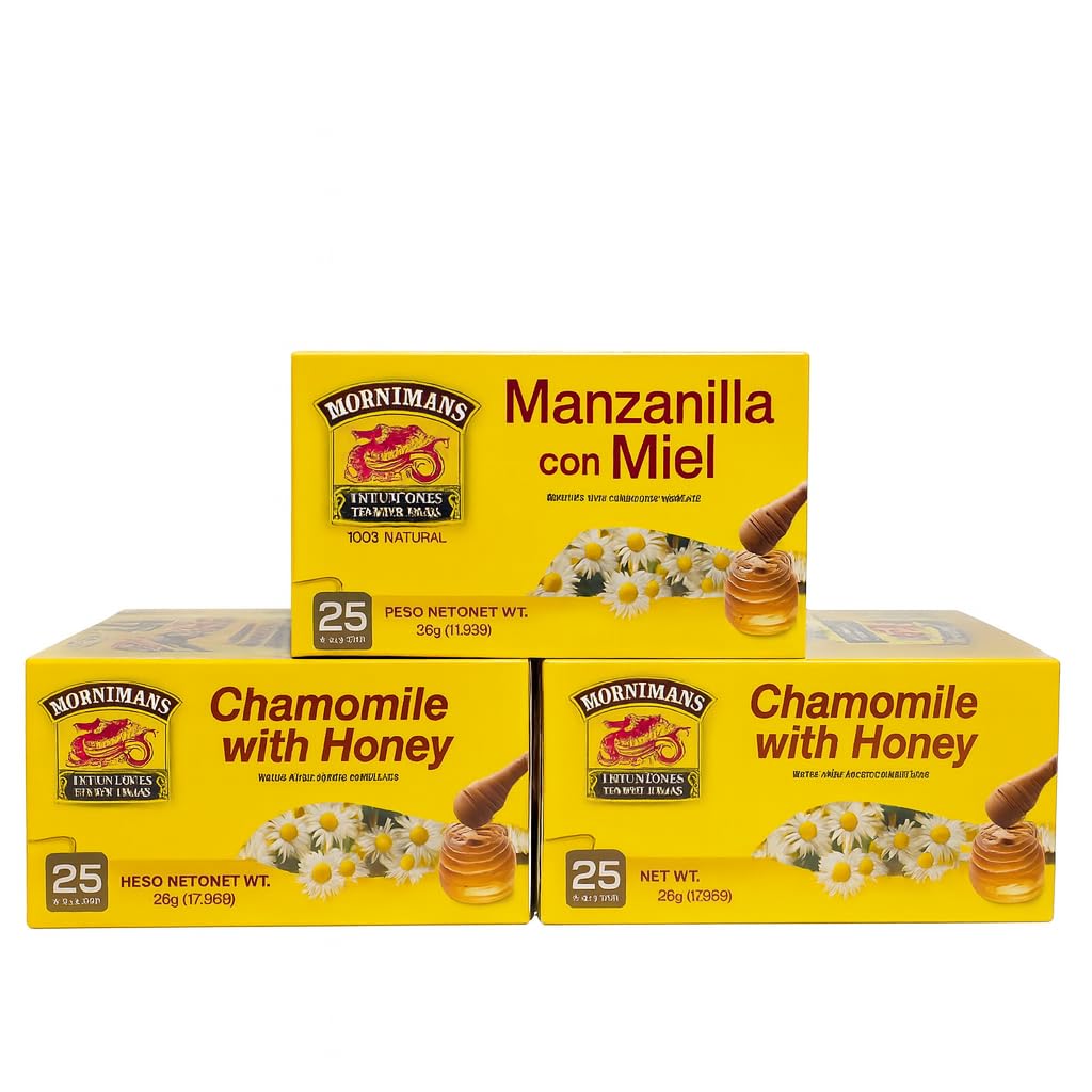 Hornimans Manzanilla Con Miel (Chamomile Tea) 50grs. 3-pack