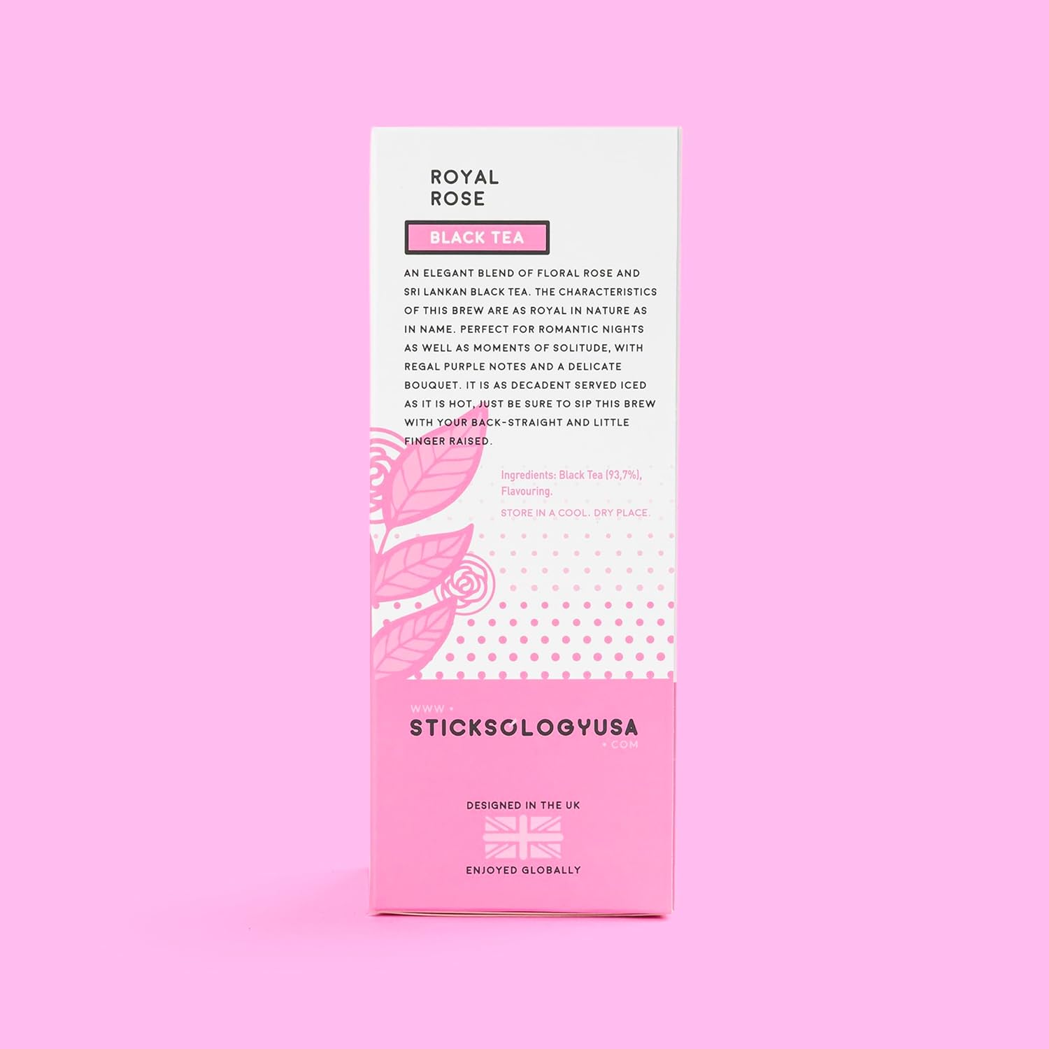 Sticksology Royal Rose Tea Sticks - Black Tea