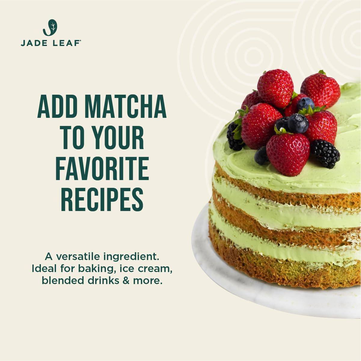 Jade Leaf Matcha Powder, Organic Culinary Grade, 250g / 8.8oz | Best for Matcha Lattes, Baking, and Smoothies! - Authentic Japanese Matcha Green Tea Powder - Resealable Pouch