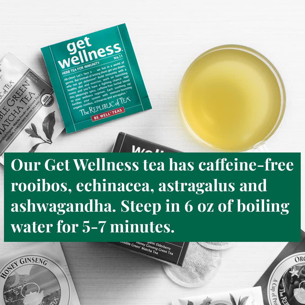 The Republic of Tea – Wellness Teas Assortment Gift (24 Individually Wrapped Tea Bags)