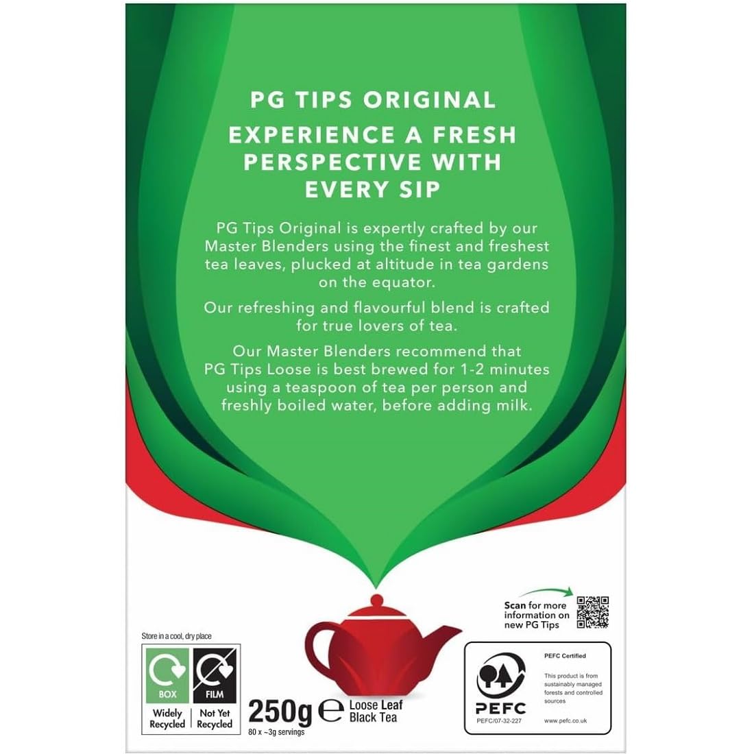 PG Tips Loose Leaf Tea, White, 8.8 Oz
