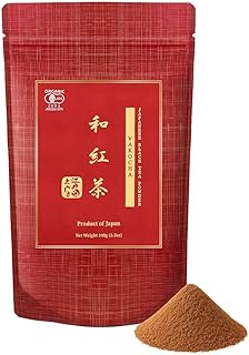 YEDOENSIS Wakocha Powder - Organic Japanese Black Tea Powder, JAS Certified Organic, Vegan, Gluten-Free (100g)