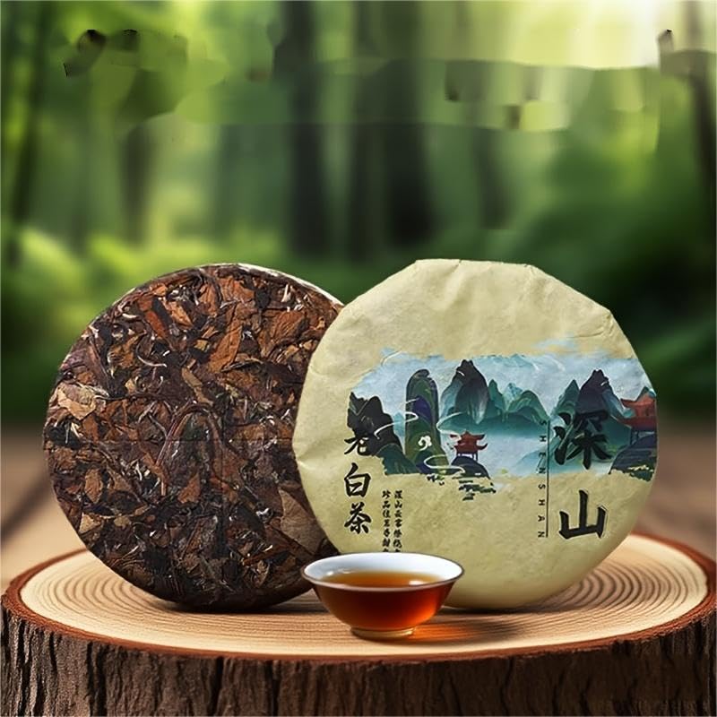 White Tea Cake with Complimentary Tea Needle, Traditional Compressed Tea