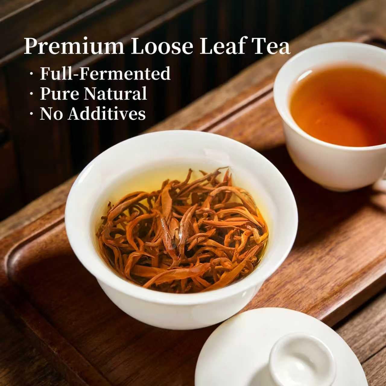 ZenVerdant USDA Organic Lapsang Souchong Black Tea 8oz, World’s Original Black Tea, Natural Smoky & Sweet Longan Flavor, Loose Leaf in Resealable Bag