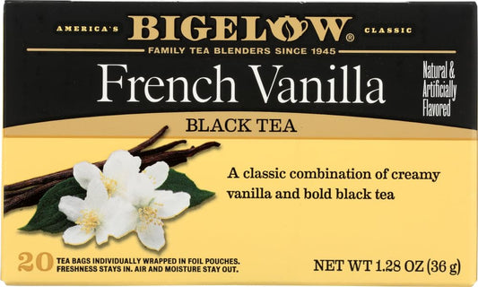 Bigelow French Vanilla Tea 1.28 OZ(Pack of 4)4