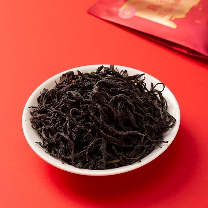 WANSHANHONG Lapsang Souchong Tea Loose Leaf, Chinese Black Tea 120g, ZhengShanXiaoZhong Wuyi Mountain Loose Leaf Black Tea with Rich Honey Aroma