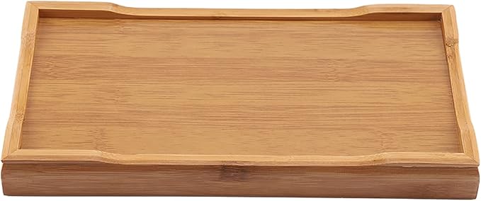Wooden Tea Tray, 10.6 Inch Chinese Kung Fu Tea Tray Gongfu Tea Table with Water Storage Box Household Filter Tea Serving Tray for Home Office Table