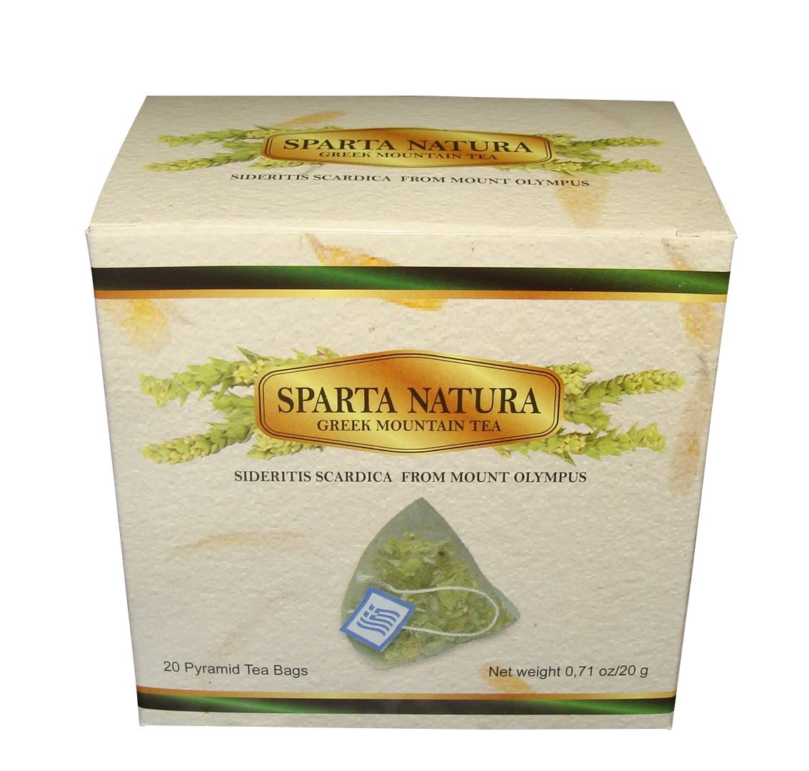 Sparta Natura Organic Greek Mountain Tea, Unmixed, Genuine, Quick and Easy