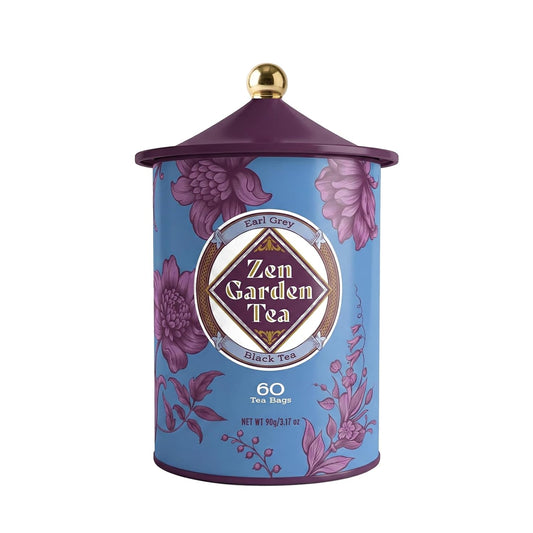 Life Plus Style Gourmet Zen Garden Earl Grey Black Tea Bergamot Herbal Black Caffeinated Hot or Iced Natural 60 Tea Bags