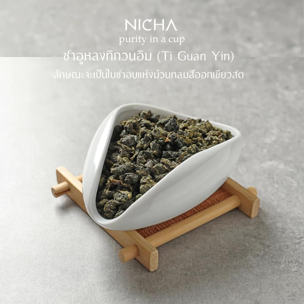 นิชา Tieguanyin Oolong Tea Bags – Premium Chinese Loose Leaf Tea in Sachets – Highly Aromatic Floral Notes (25 Sachets)