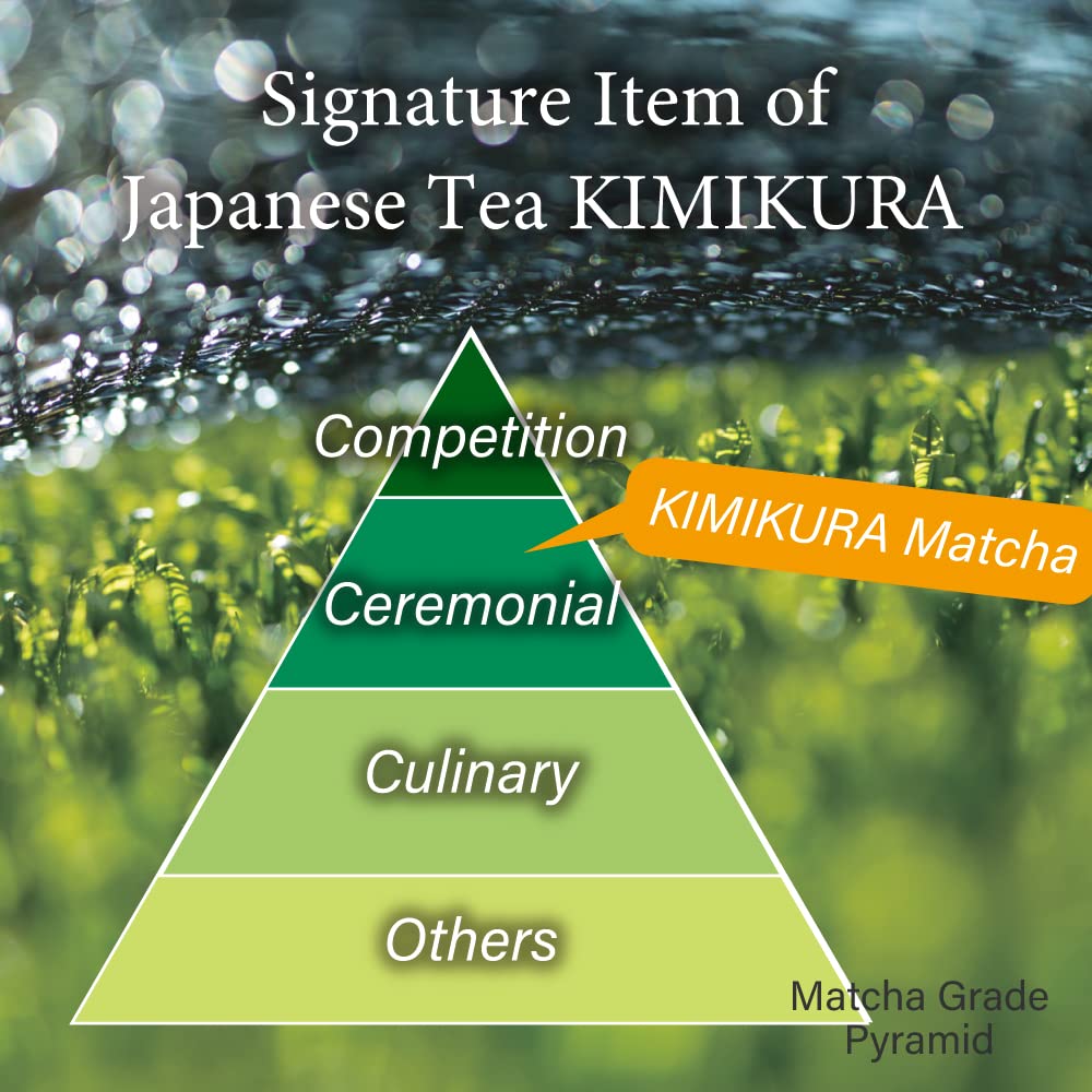 Ceremonial Matcha Green Tea Powder Kimikura Japan-wide Blend [30g/1oz tin] from JAPAN | Japanese Tea KIMIKURA