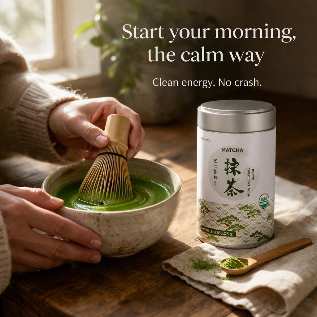 Japanese Ceremonial Grade Matcha Powder – USDA Organic | 3oz Tin | Smooth Taste with Low Bitterness | Calm, Clear Energy | Pure Matcha