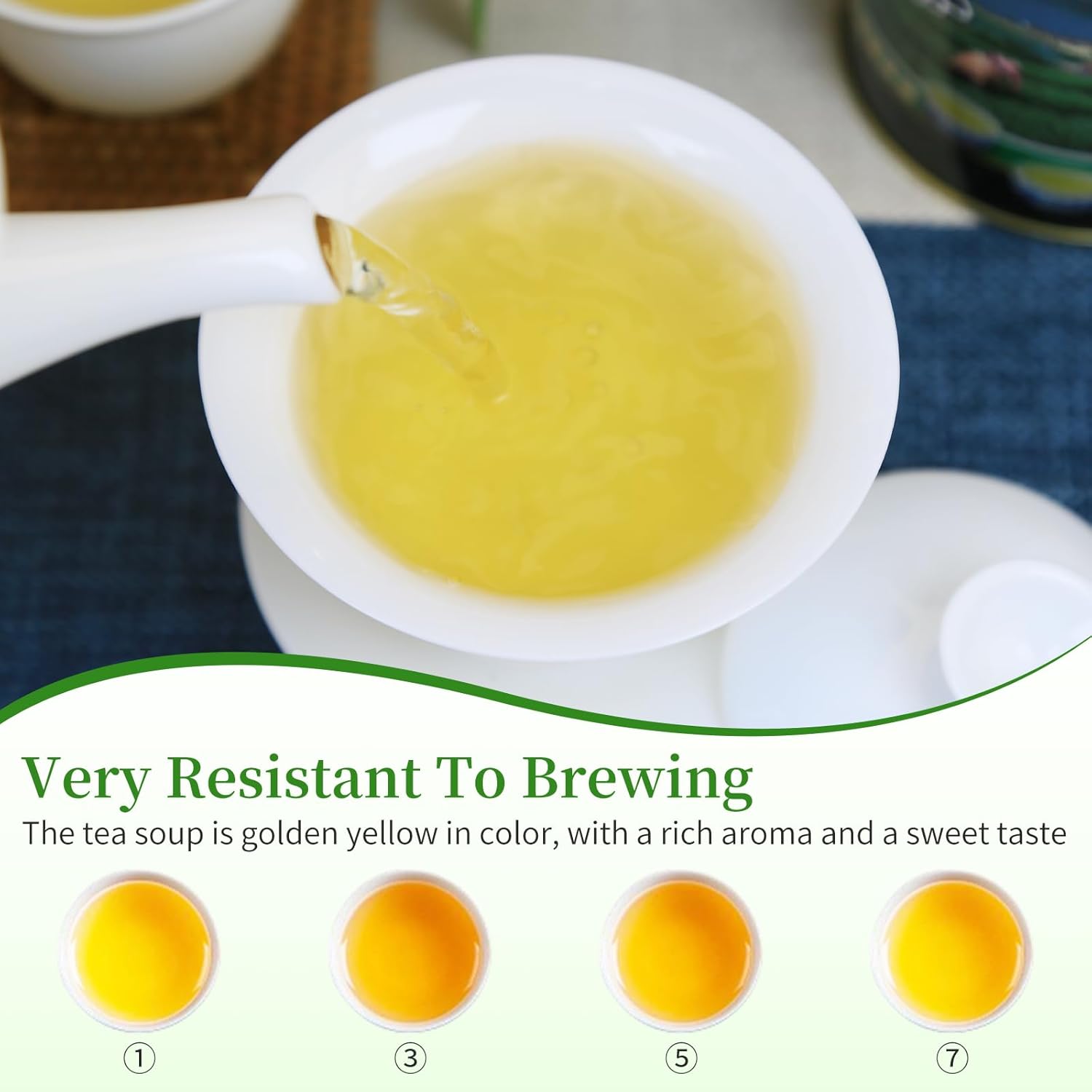 XIXICHA Dongding Oolong Tea Loose Leaf Taiwan Tea High Mountain Oolong Taiwan Dong Ding Gaoshan Ulong Tea Taiwanese Green Oolong One Thousand Meters High Mountain 150g/5.3oz （120 cups）凍頂乌龙茶 冻顶乌龙 乌龙茶 台湾茶