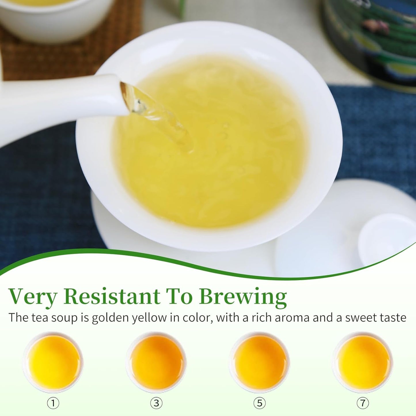 XIXICHA Dongding Oolong Tea Loose Leaf Taiwan Tea High Mountain Oolong Taiwan Dong Ding Gaoshan Ulong Tea Taiwanese Green Oolong One Thousand Meters High Mountain 150g/5.3oz （120 cups）凍頂乌龙茶 冻顶乌龙 乌龙茶 台湾茶