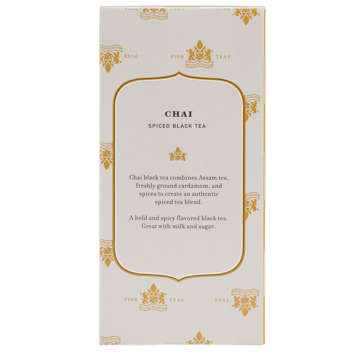 Harney & Sons Chai Black Tea Bags, 20 Count, Wrapped Tea Bags