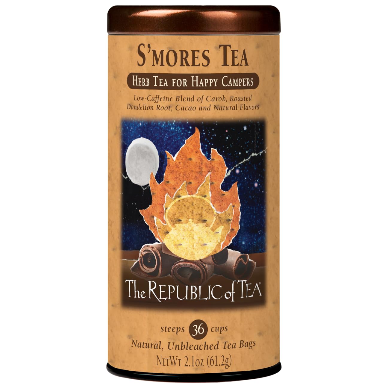 The Republic of Tea S’mores Herbal Tea, Low-Caffeine, 36 Ct