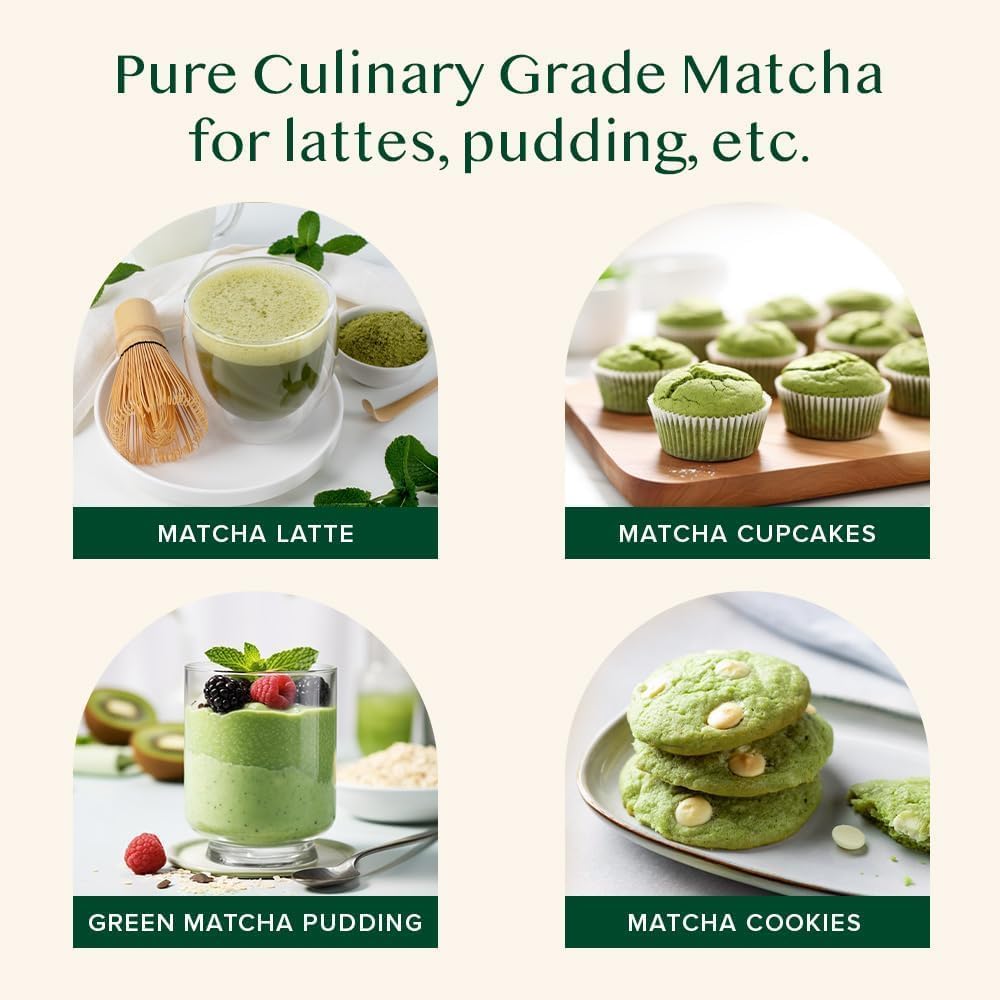 VAHDAM, Japanese Matcha Tea Powder (50 Cups,3.53oz) Sourced from Japan | Authentic Japanese Matcha Green Tea Powder | Classic Culinary Matcha From Japan