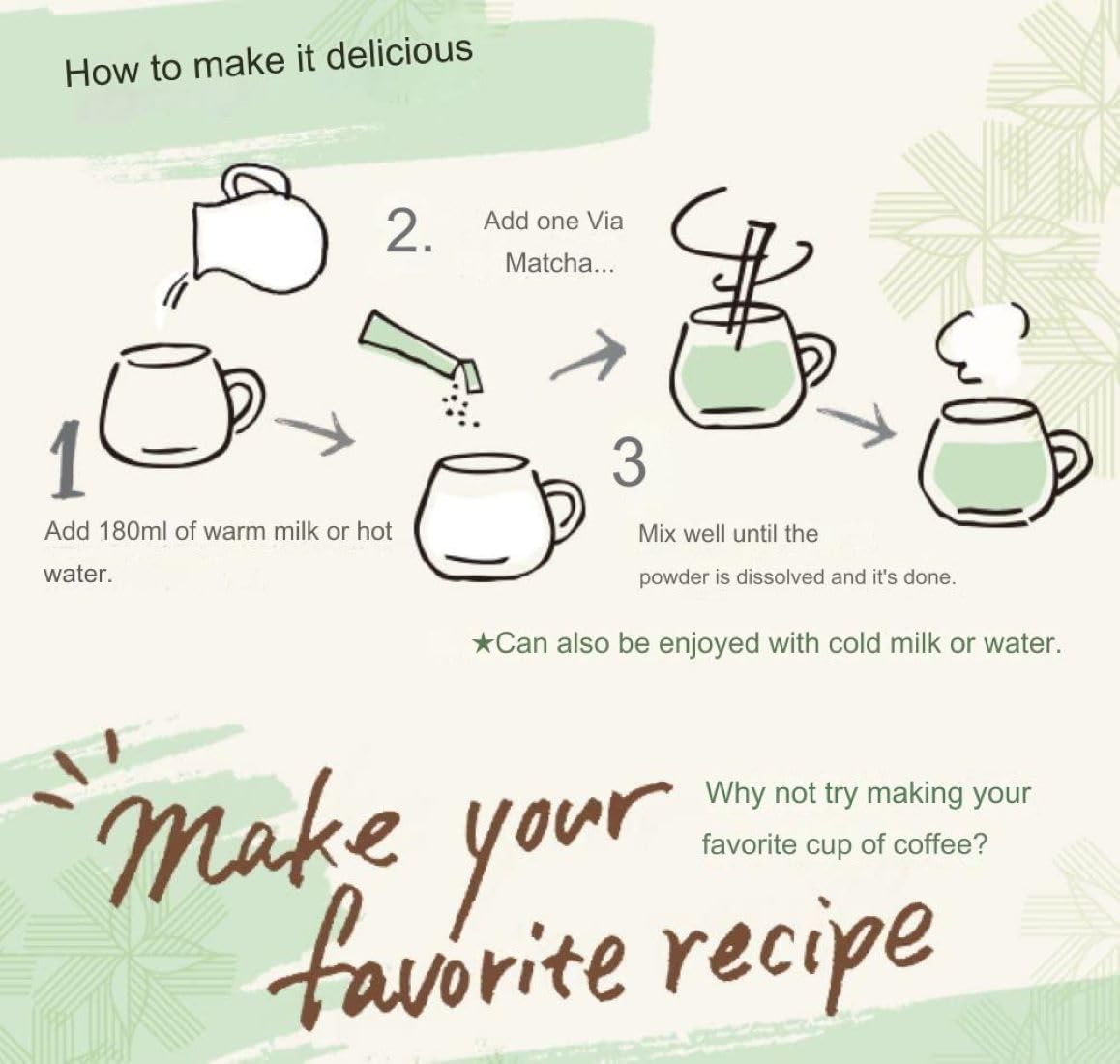 STARBUCKS VIA MATCHA GREEN TEA (17g:5Sticks)