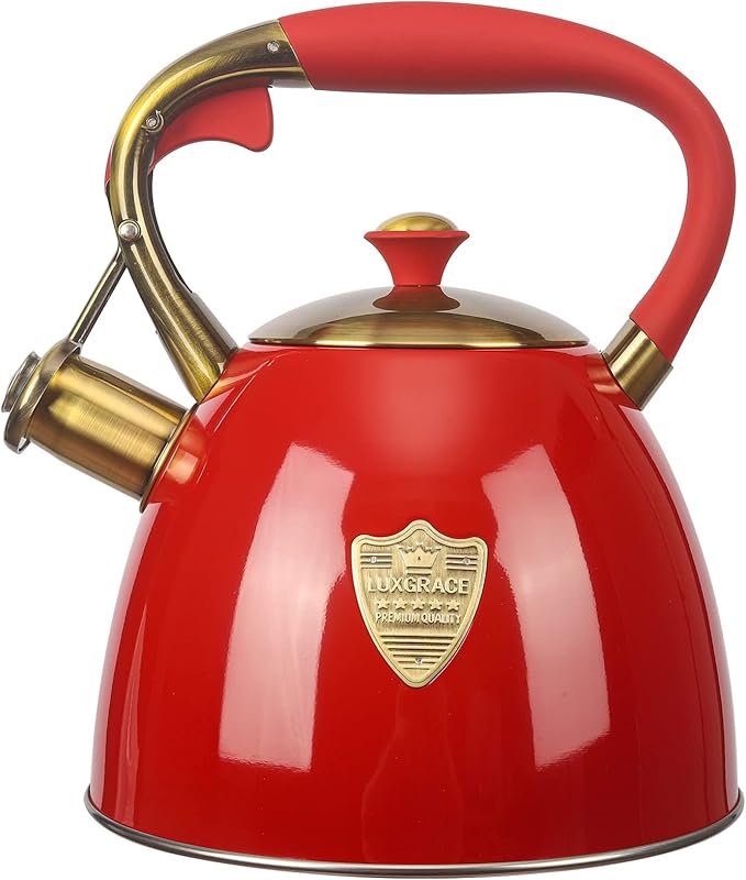 Tea Kettle -2.9 Quart Tea Kettles Stovetop Whistling Teapot Stainless Steel Tea Pots for Stove Top W