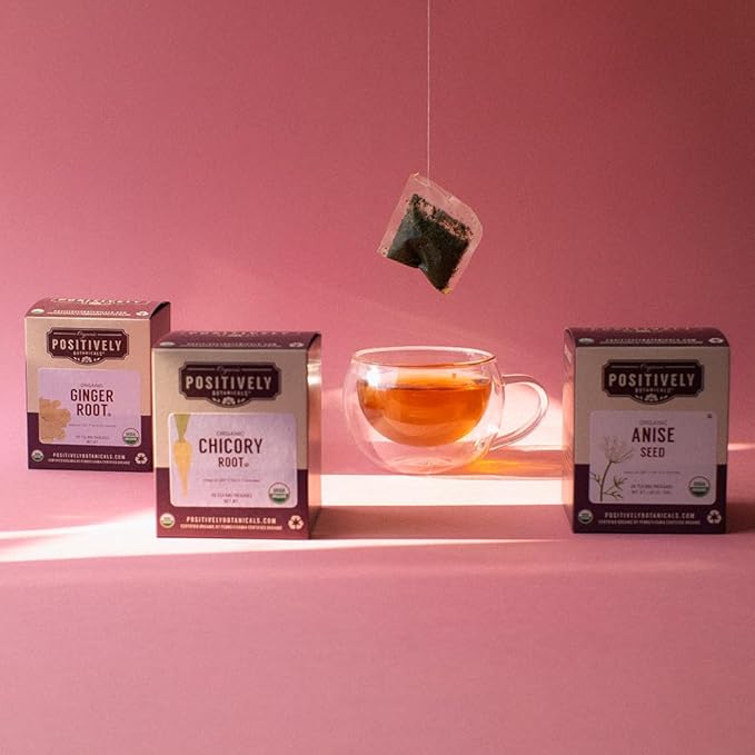 Organic Positively Botanicals Company, Anise Seed Herbal Tea Bags, 20 Count