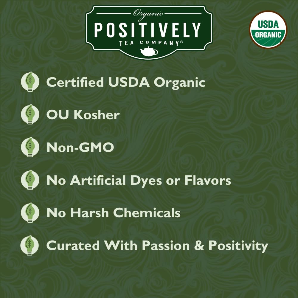 Positively Tea, Organic Hojicha, Green Tea, Loose Leaf, 16 Ounce