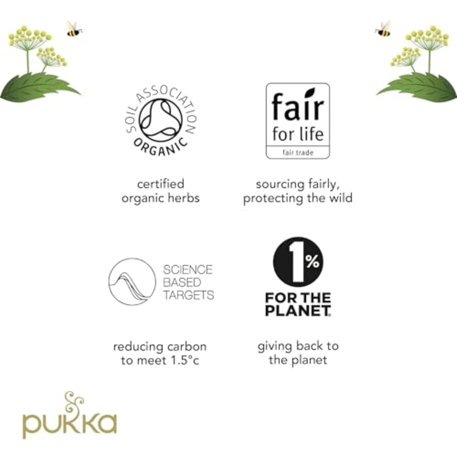 Pukka Peace Organic Tea Bags, Herbal Tea with Spearmint, Ashwagandha, and Hemp Seed Oil, Perfect for Balanced Tranquility, Caffeine Free, 80 Total Tea Bags (20ct - Pack of 4)
