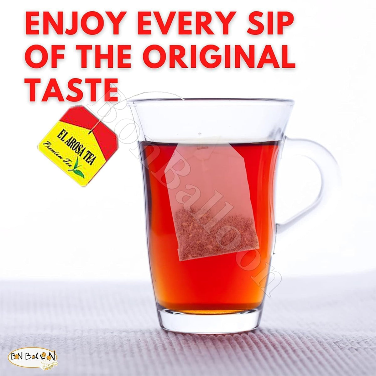 Egypt El Arosa Kenyan Black Dust Tea Bags Envelope Natural Daily Healthy Tea Cup (100 Tea Bags)