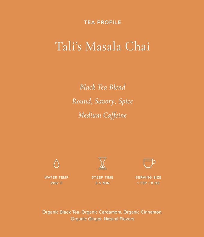 Art of Tea, Tali's Masala Chai 3oz, Artisan Loose Leaf Tea Tin