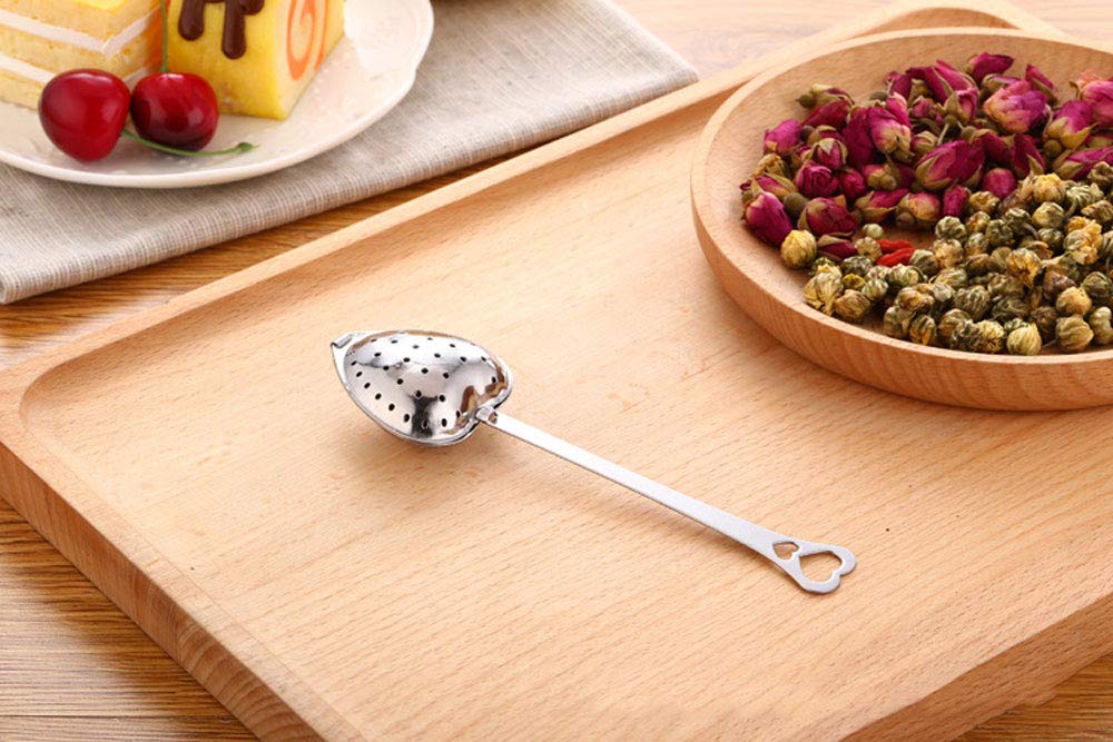 HSKOTEA 20PCS Tea Infuser, Tea Strainer with Handle, Premium Tea Infusers for Loose Tea, Tea Steeper for Tea Flavoring Herbal