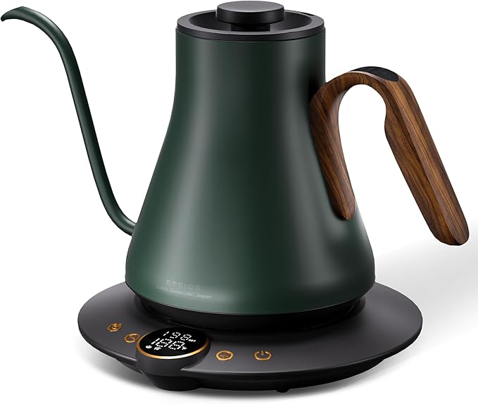 Cocinare FLOW B9 Gooseneck Electric Kettle, Precise Temperature Control for Pour-Over Coffee & Tea B