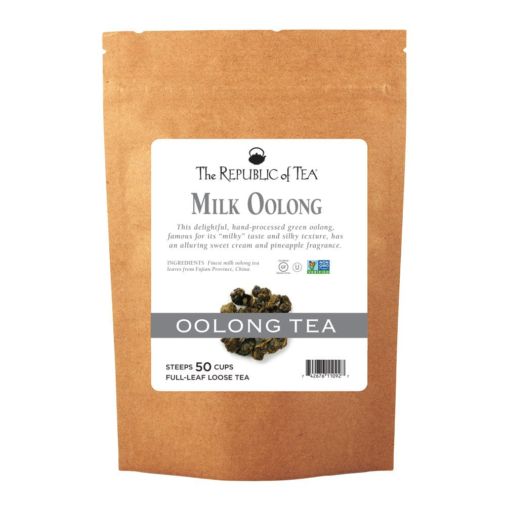 The Republic of Tea — Milk Oolong Full-Leaf Loose Tea, 3.5 oz Refill Bag, Steeps 50 Cups