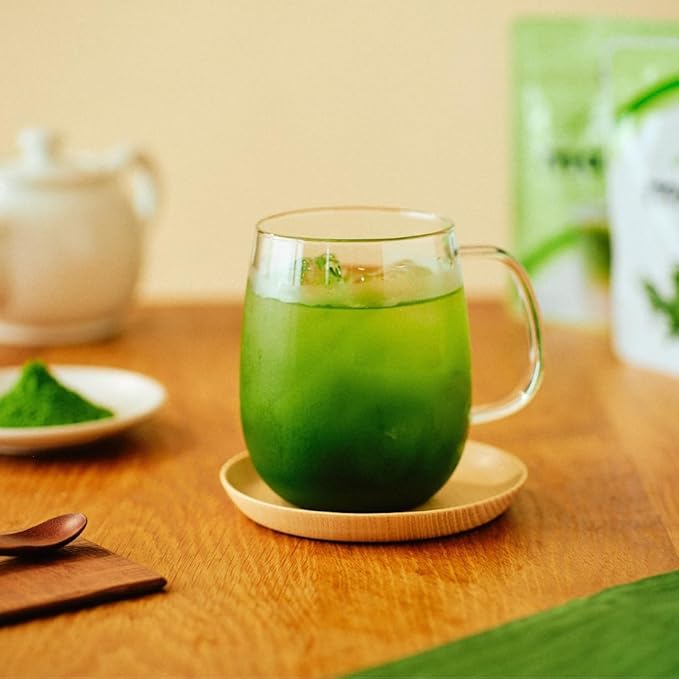 YULU FOODS Ceremonial Blend Matcha Powder (1.06 oz / 30 g) | First-Harvest Japanese Green Tea for Traditional Whisking or Café Lattes | Vibrant Green | Premium Barista Grade