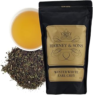Harney & Sons Winter White Earl Grey | 16oz Bag of Loose Leaf Earl Grey Tea